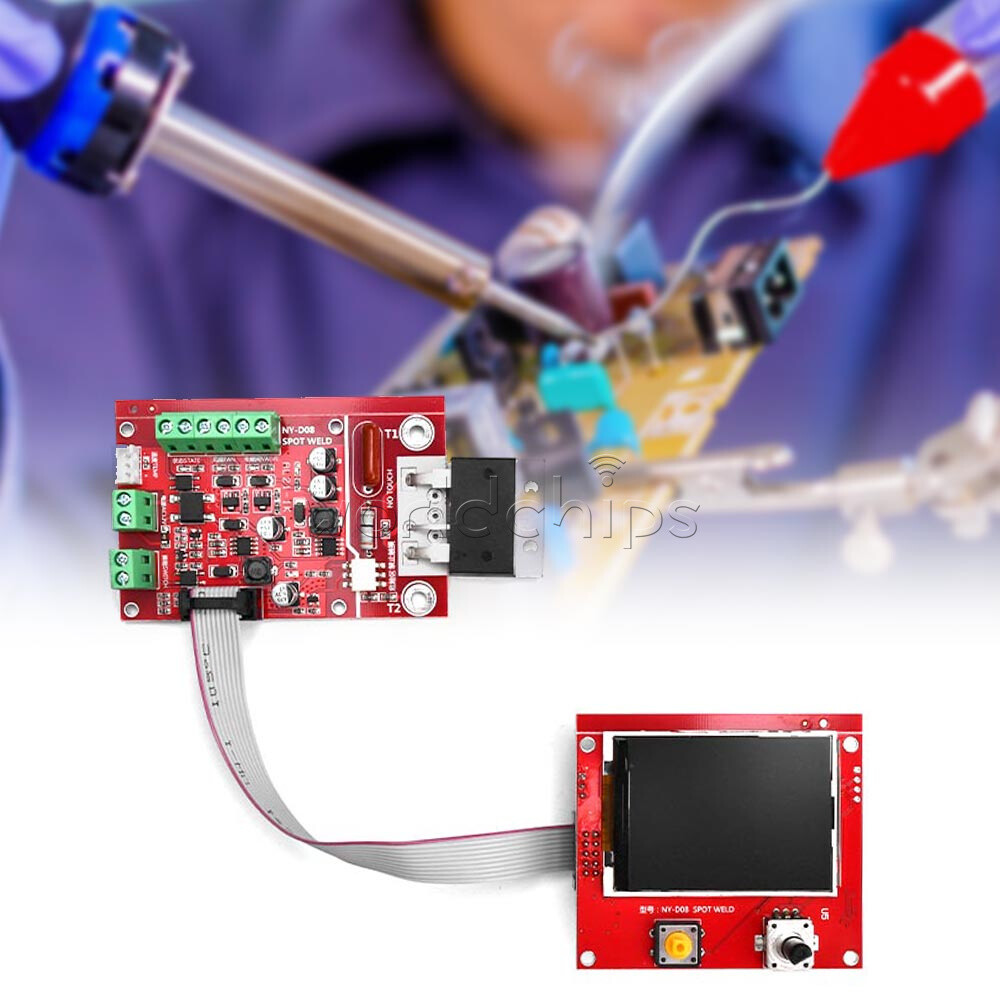 NY-D08 100A Color LCD Spot Welding Machine Control Board Panel Controller Welder