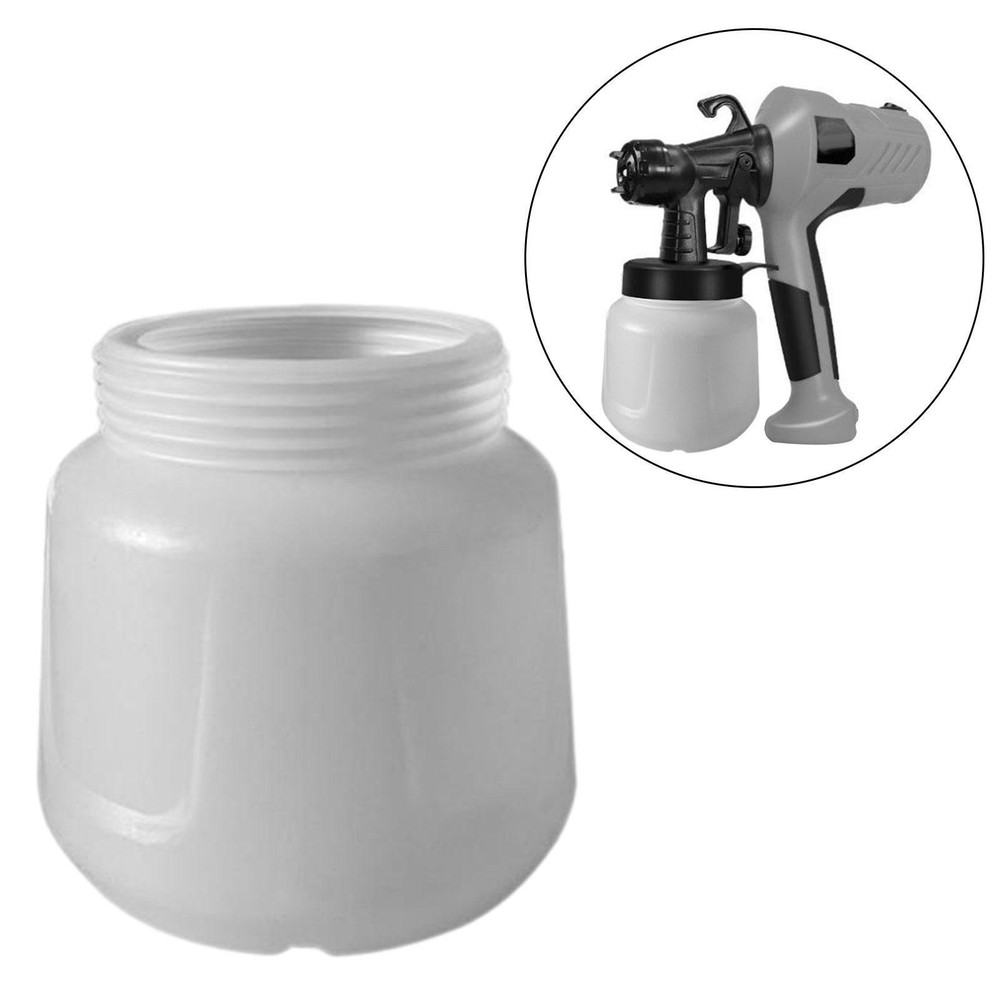 1000ml Plastic Paint Cup Pot Replacement for Electric Paint Sprayer Durable
