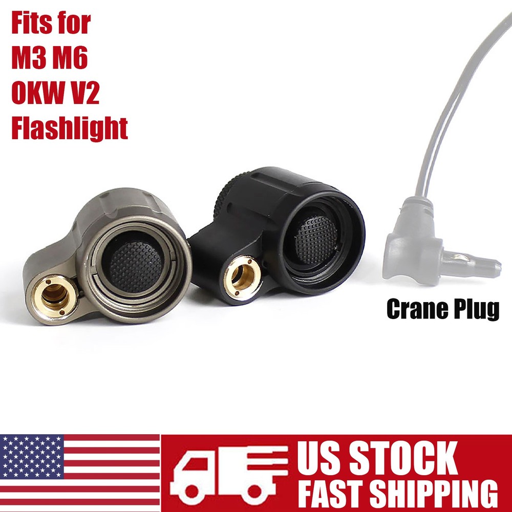 Tactical Tail Cap Dual Fuction Switch Replacement for M300 M600 LED Flashlight