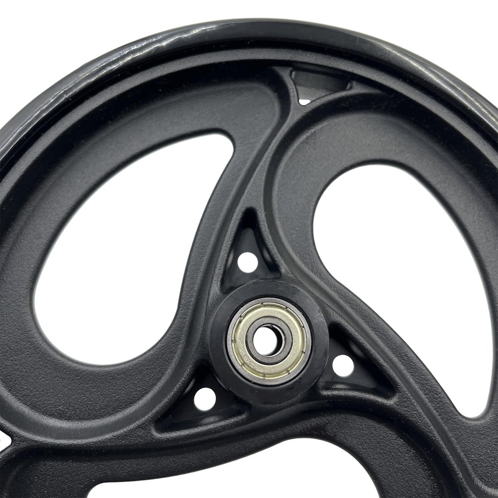 Yuqim 2 Pcs 8" Replacement Wheels for Rollator Walker & 8 Inch, Black