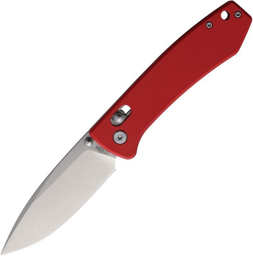 Rite Edge Rolling Lock Folding Knife Stainless Blade Red G10 Handle - RUC-4004RD