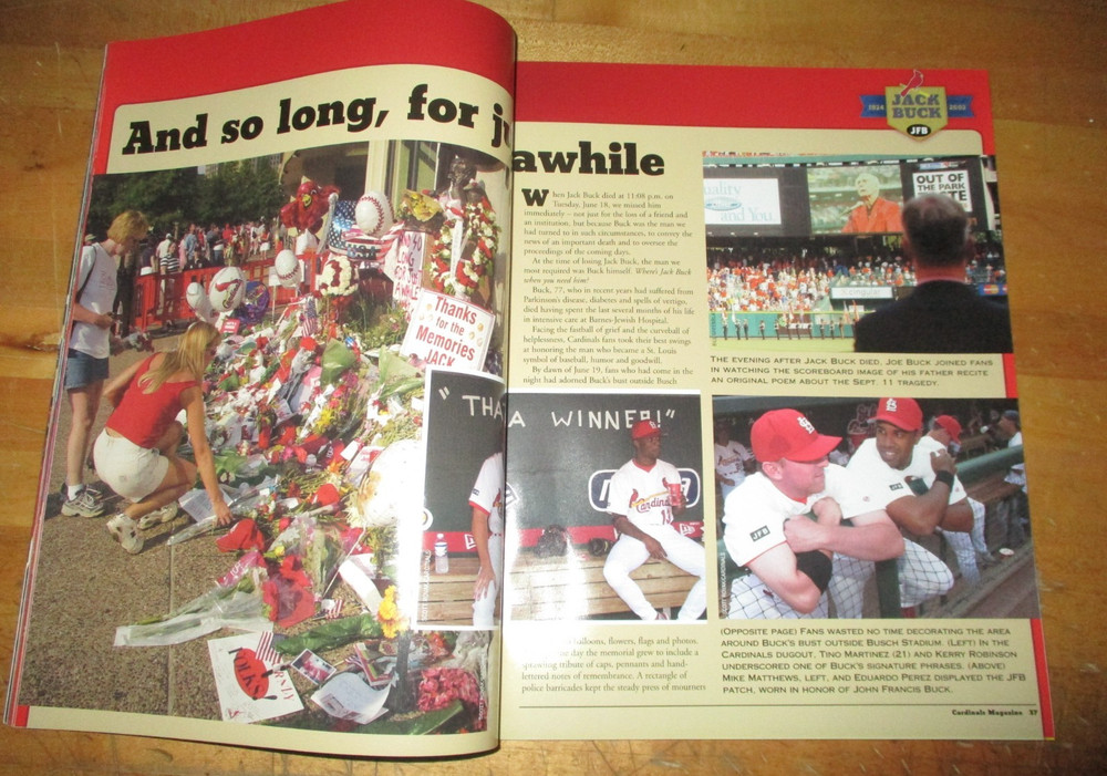 2002 St. Louis Cardinals Gameday Program Issue #4