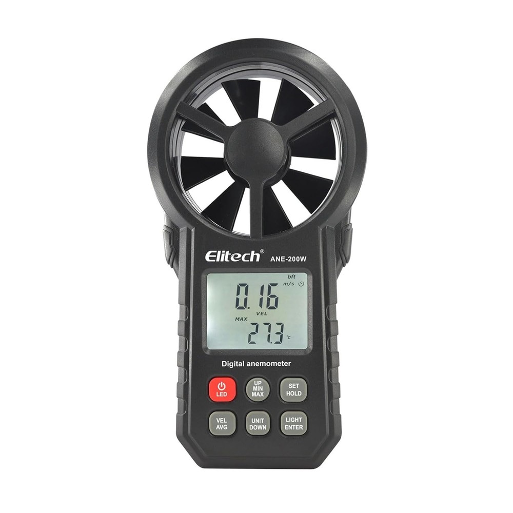ANE-200W Bluetooth Anemometer, Digital Wind Speed Meter w Temperature & USB Data