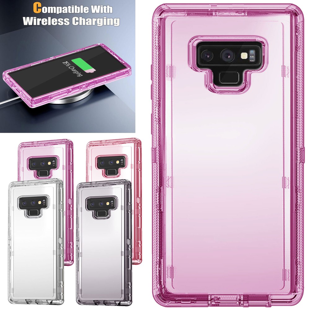 For Samsung Galaxy Note9 Clear Heavy Duty Case Shockproof Phone Cover