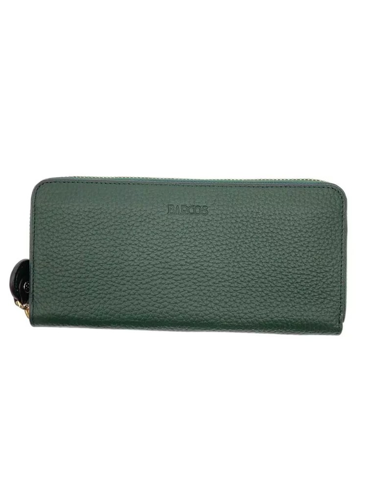 BARCOS Long Wallet GRN Plain Men's