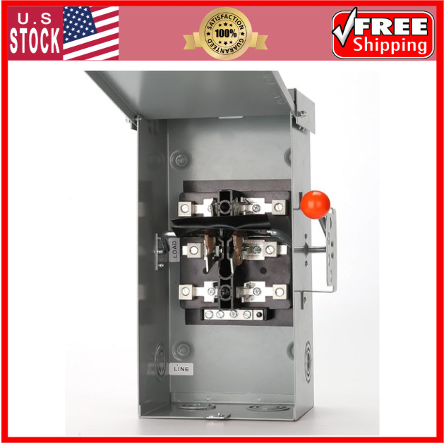 100A Generator Transfer Switch,24000W General-Duty Double-Throw Safety Switch