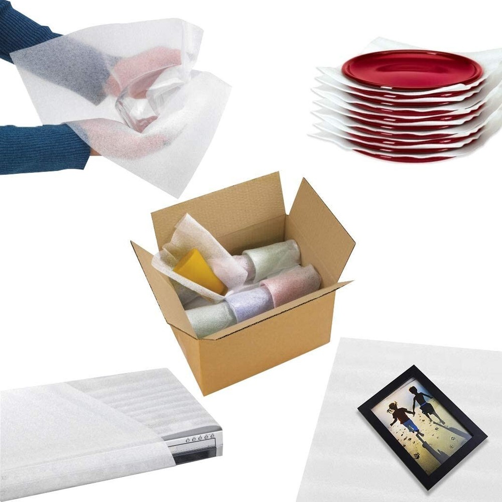 100 Pack Cushioning Foam Sheets Mighty Gadget R 12" X 12" 1/16" Thickness Cus...