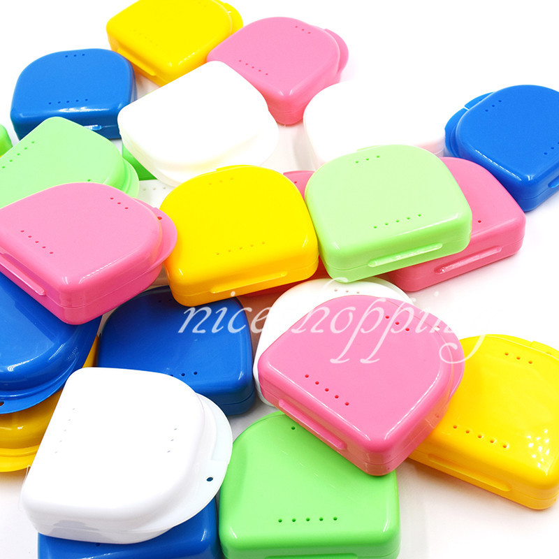Dental Orthodontic Retainer Denture Storage Case Box Mouthguard Container New