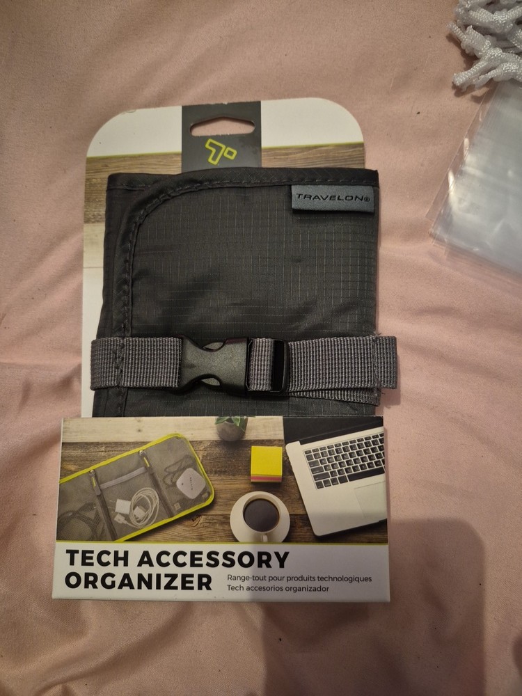 Travelon Tech Accessory Organizer Charcoal - 43134-530, Charcoal
