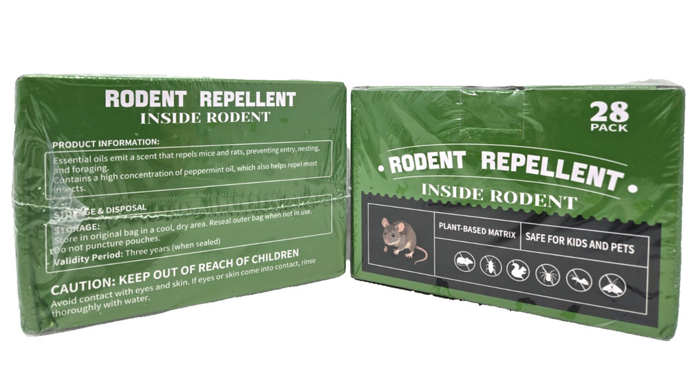 Rodent Repellent, 28 Pack Per Box, (2 Boxes)