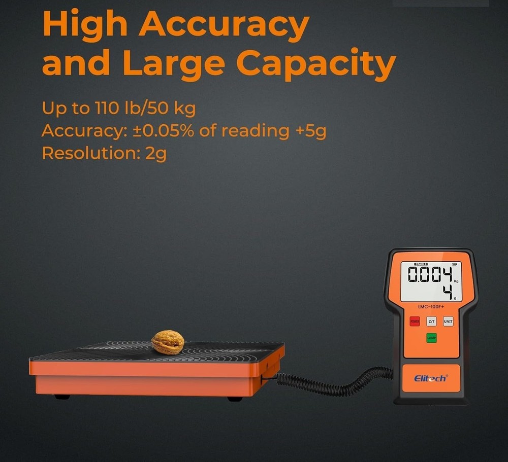 High Precision 110Lbs Refrigerant Charging Scale for HVAC