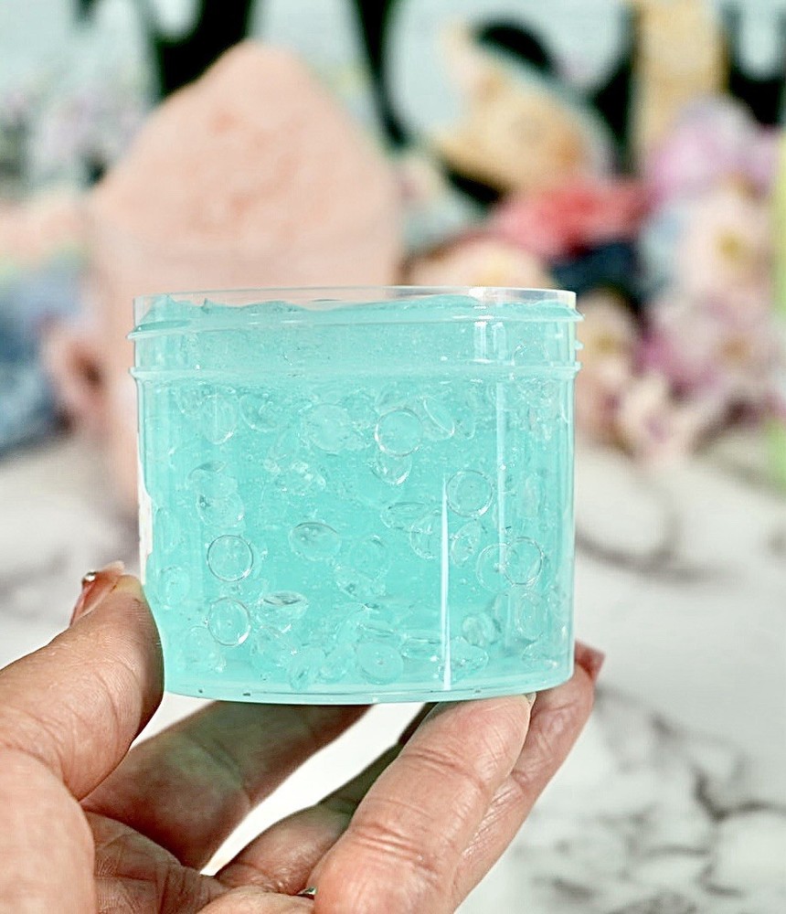 Happy Easter Fishbowl Slime, Easter Theme, No Scent, low Stretchy, ASMR