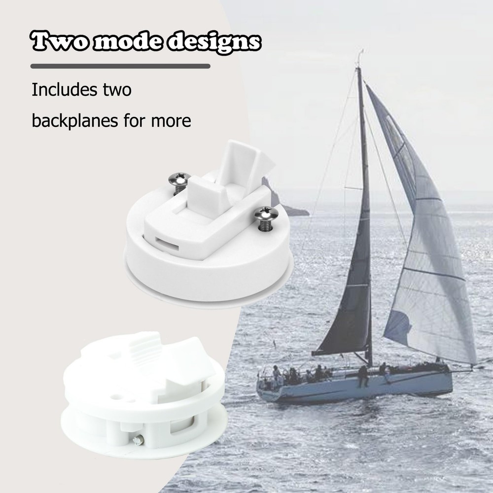 Searoam Slam Latch 2'' Flush Pull White Plastic Handle 2 Inch,