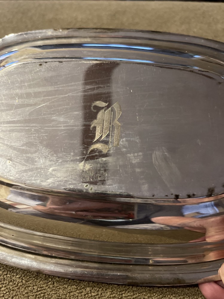 Reed Barton Mayflower 5002 EPNS Oval Covered Silverplate Serving Dish (CM)
