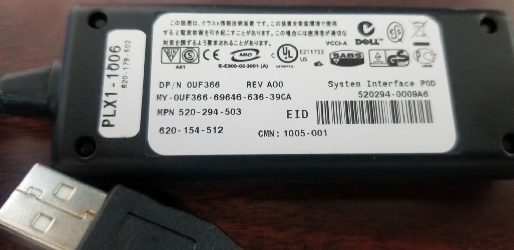 DELL OUF366 System Interface POD KVM