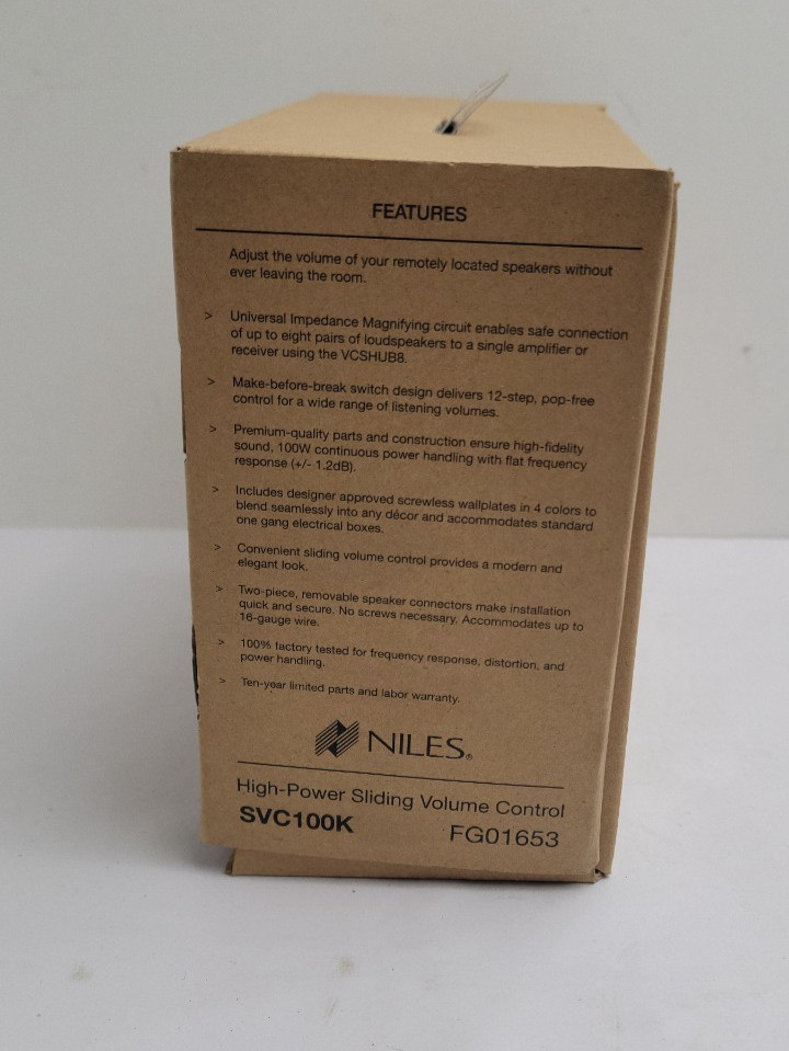 NILES SVC100K Sliding Volume Control Switch