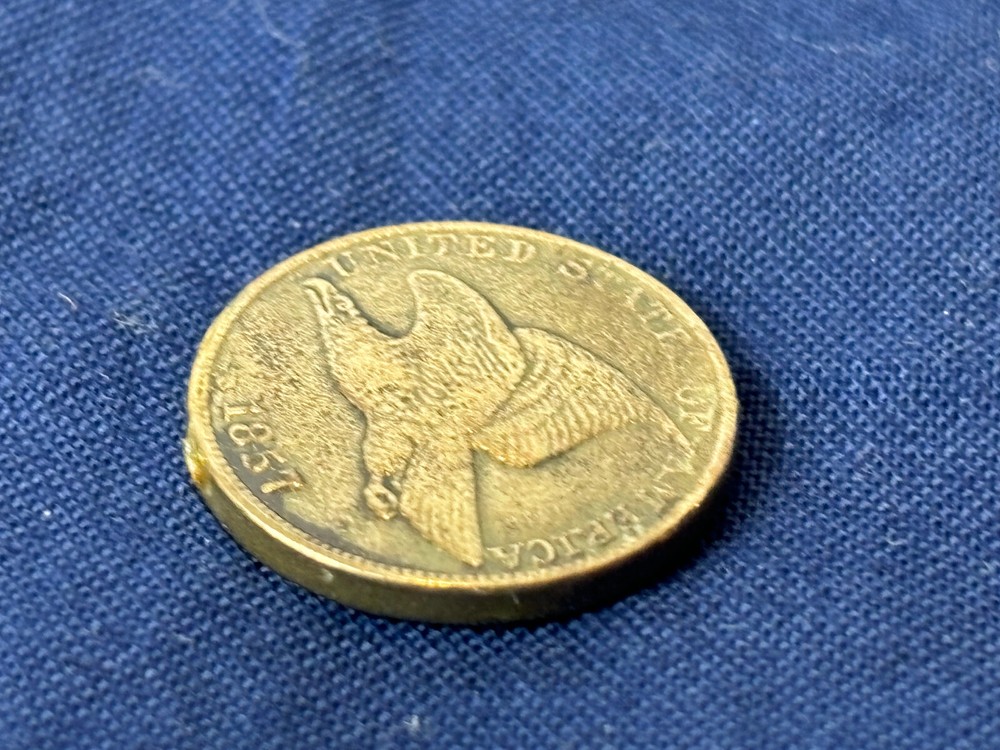 1857 Flying Eagle One Small Cent Penny