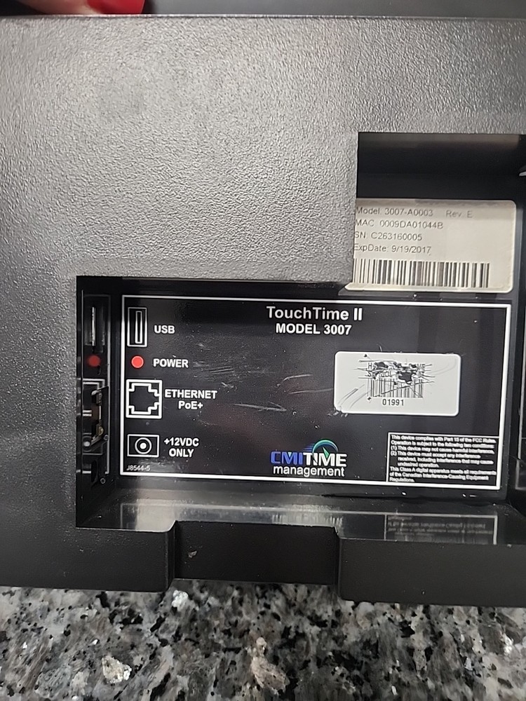 Time Management Touch Time II Model: 3007