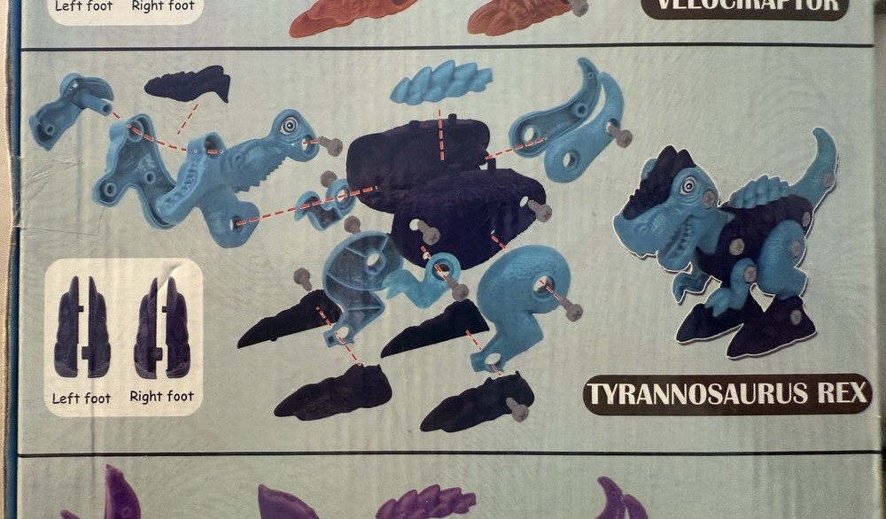 3 Pack Take Apart Dinosaurs