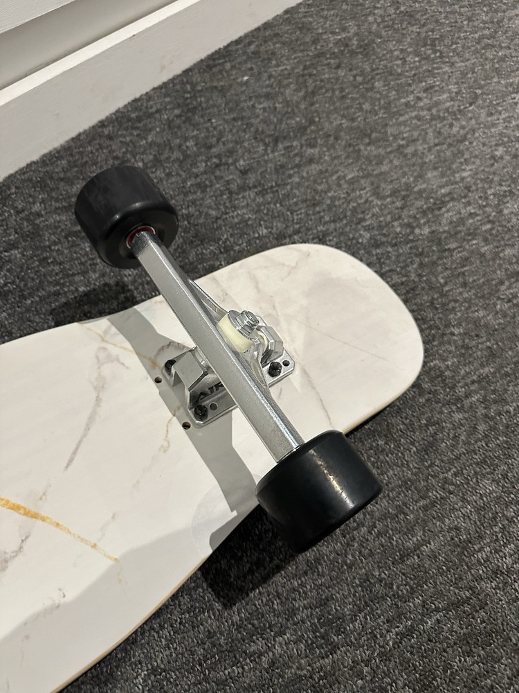 Travelol Longboard White Marble