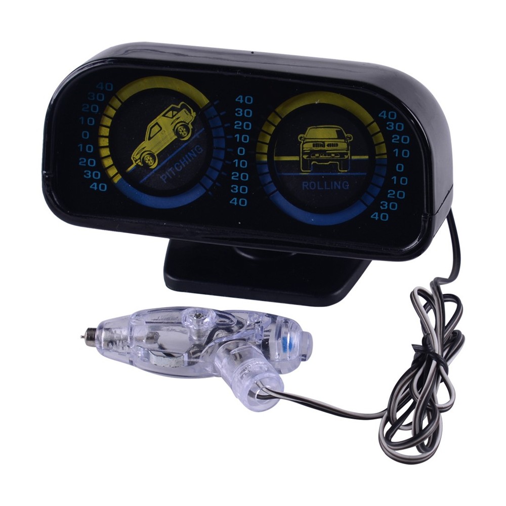 Car Compass Inclinometer Angle Slope Level Meter Finder Gradient Balancer Tool y