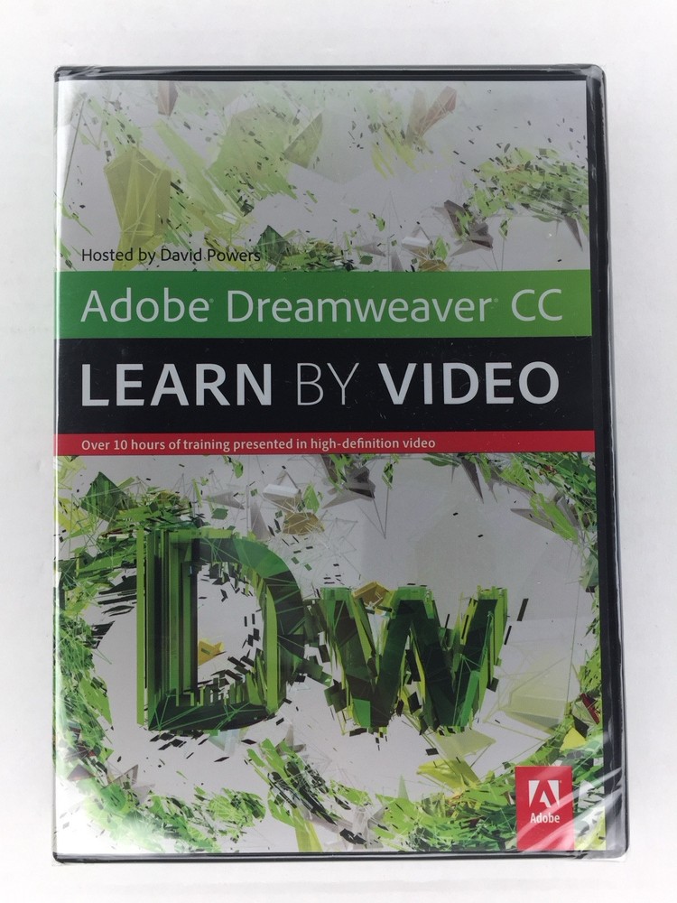Adobe Dreamweaver CC: Learn by Video 2014 David Powers PC DVD-ROM Brand New OOP