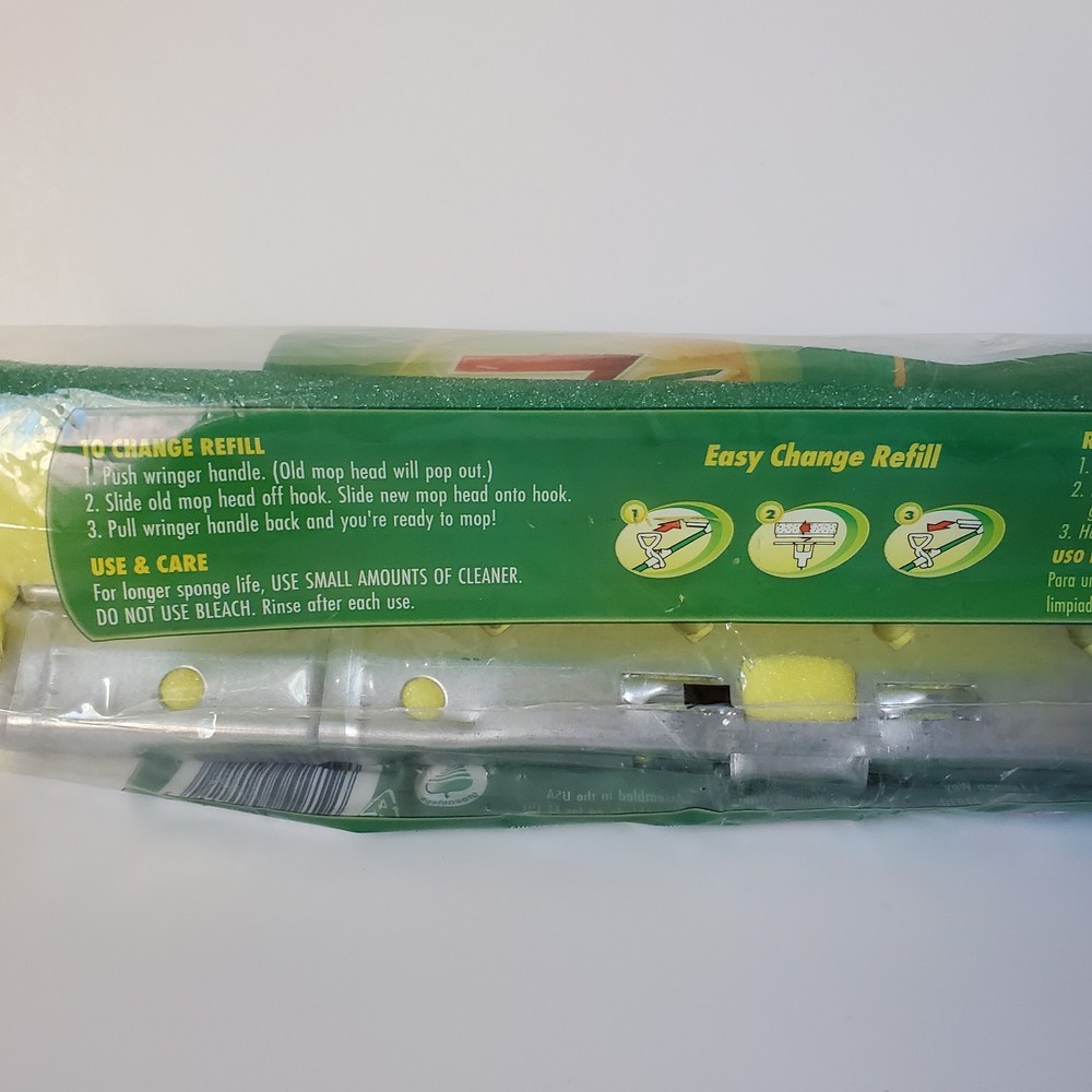 Lot 3 Libman Nitty Gritty Roller Mop Refill Tear Resistant Sponge Cleaning Pad