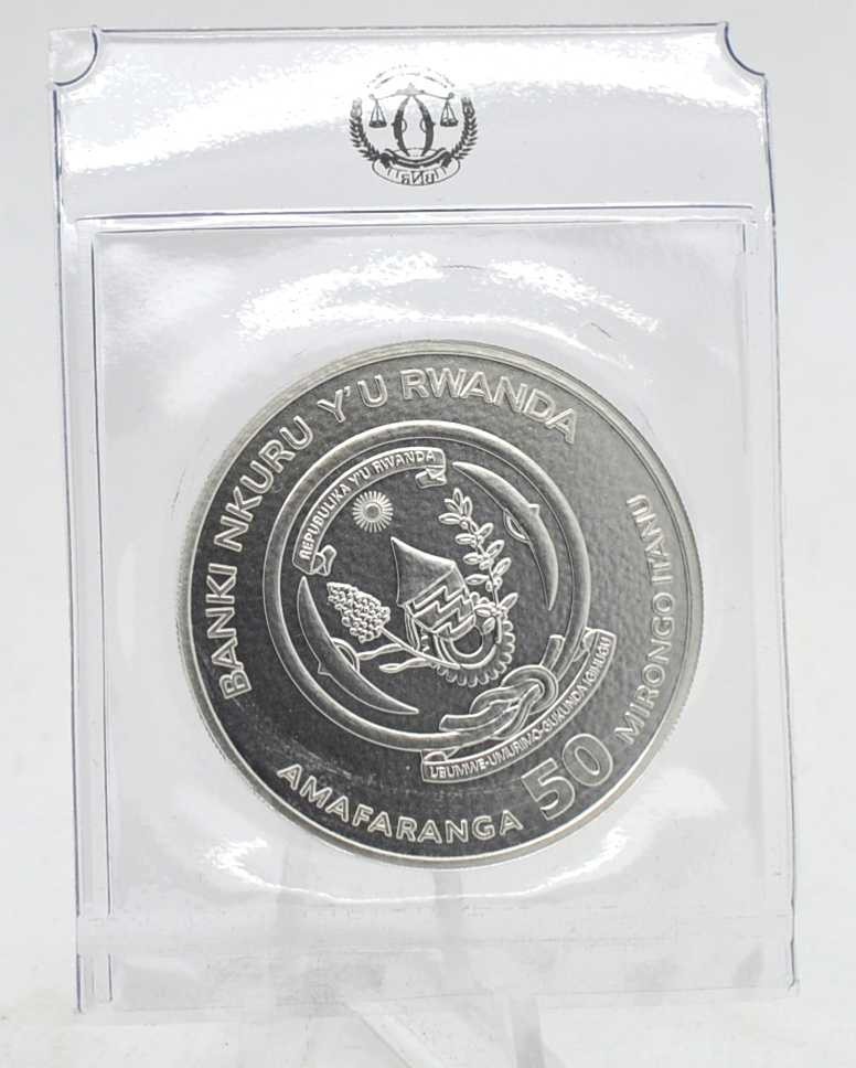 1 oz Silver Rwanda 2011 Zebra Original in Foil