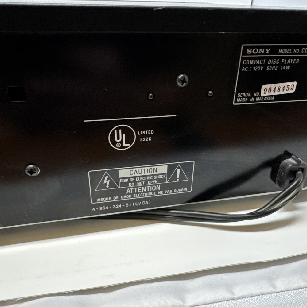 Sony CDP-C245 5-Disc Compact Disc Player | Fully Serviced & Tested - No Remote