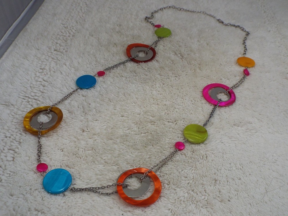 PAPARAZZI Retro 60's Rings Necklace (C8)