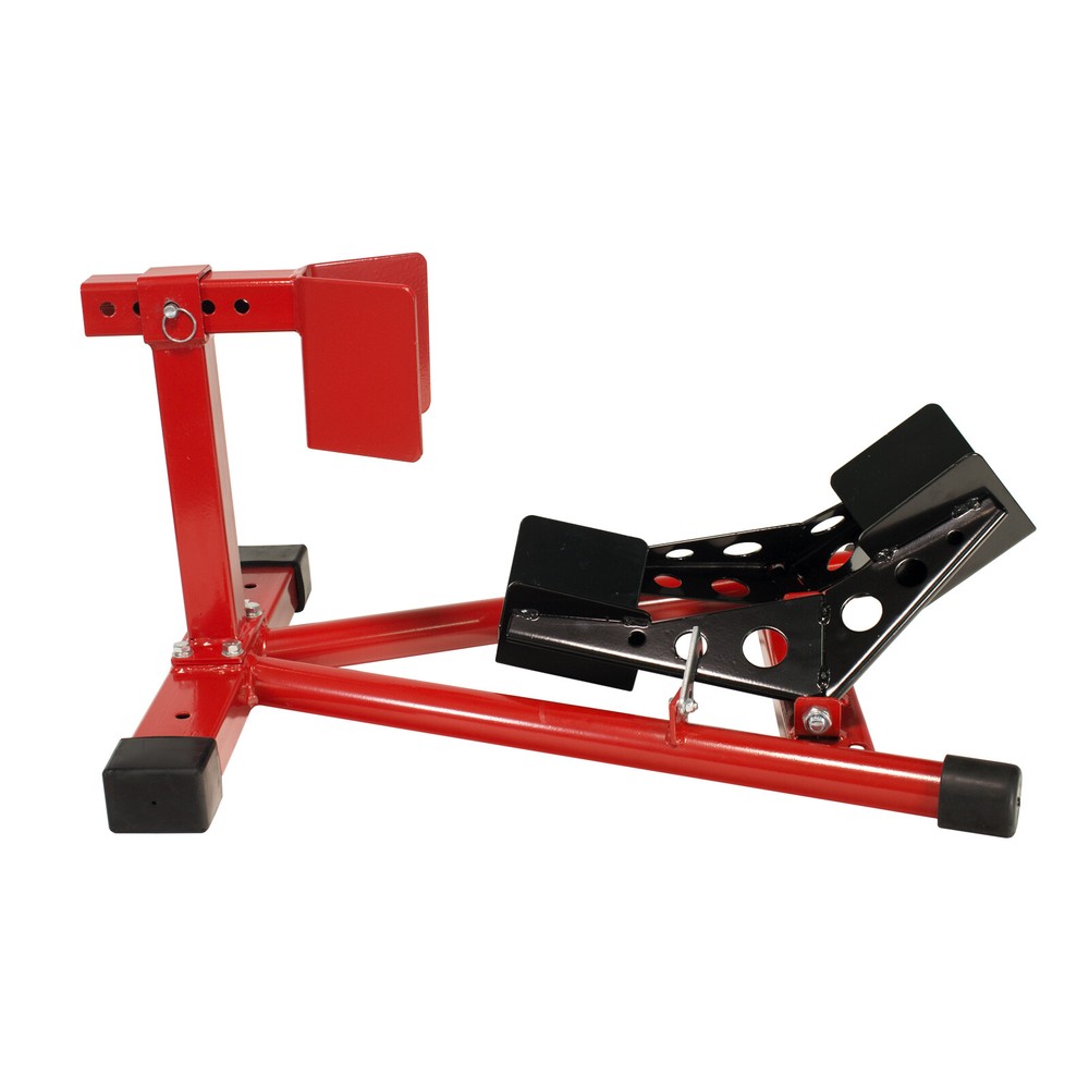 Dragway Tools Motorcycle Wheel Chock Locking & Adjusting Stand 16" - 21" Tire