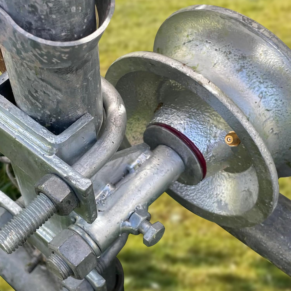 Sliding Gate Rollers Galvanized Steel Rolling Gate Hardware Kit for 2" (1-7/8")