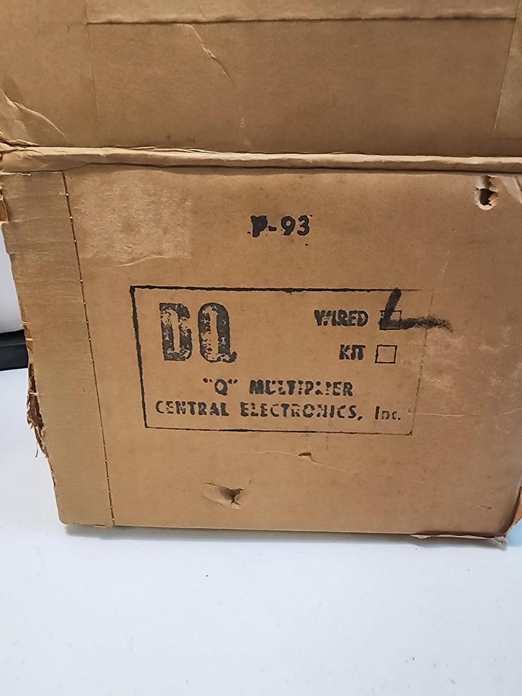 Vintage Central Electronics Model DQ Multiphase Q-Multiplier –NOS Boxed & Manual