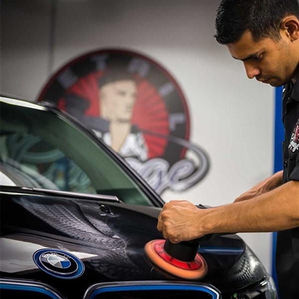 Quantum Hex-Logic 5-1/2" Foam Orange Medium Hook-and-Loop Buffing Pad