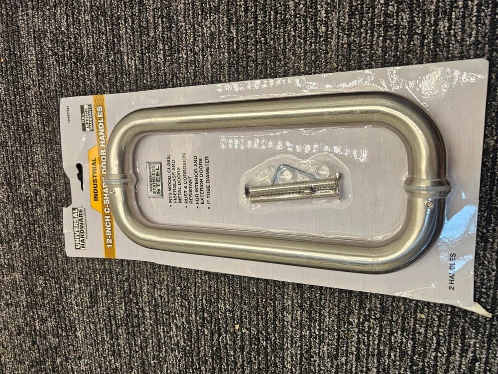 Universal Hardware Pull Handle C Style Stainless Steel 12" UH40094