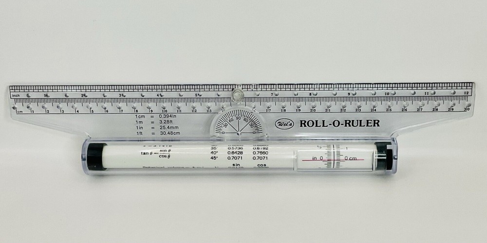 ROLL-O-RULER by WEI’S 12 INCH DRAFTING RULER MODEL CP-405