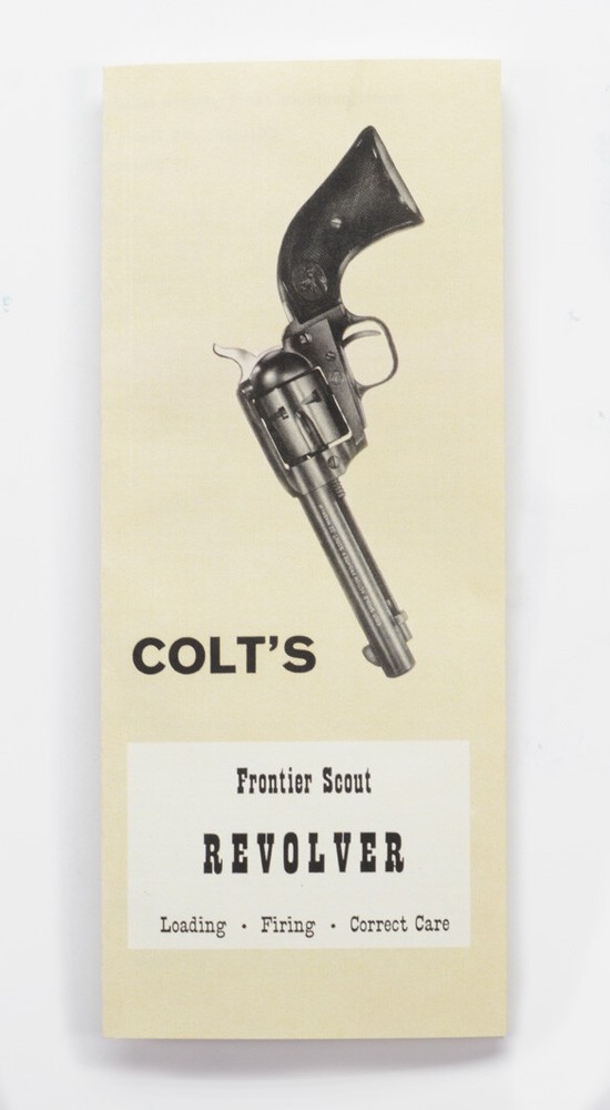 Colt Frontier Scout Form FS 1000-2
