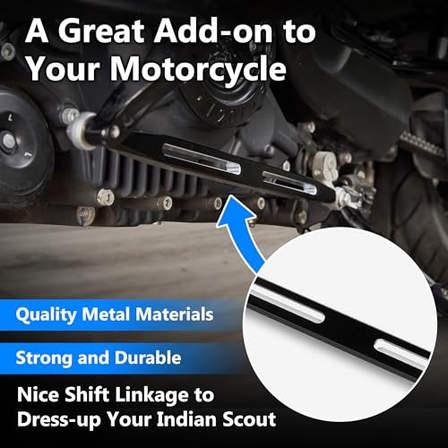 Shift Linkage Black 2-Hole Slotted Style Shift Linkage for Indian Scouts