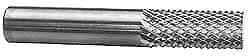 Accupro 1/4" Diam, 1-1/8" LOC, Solid Carbide Diamond-Pattern End Mill End Rou...