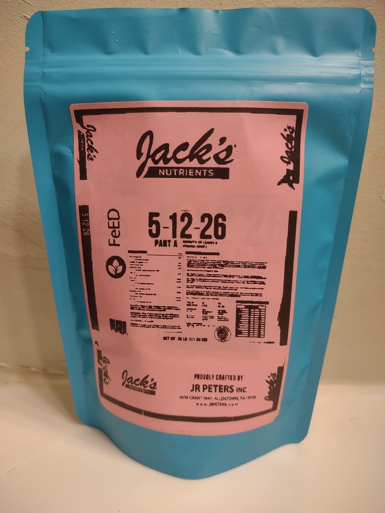 10lb Jacks 321 Hydroponic Fertilizer Nutrients 5-12-26 CustomKitsAvailable A+B+C