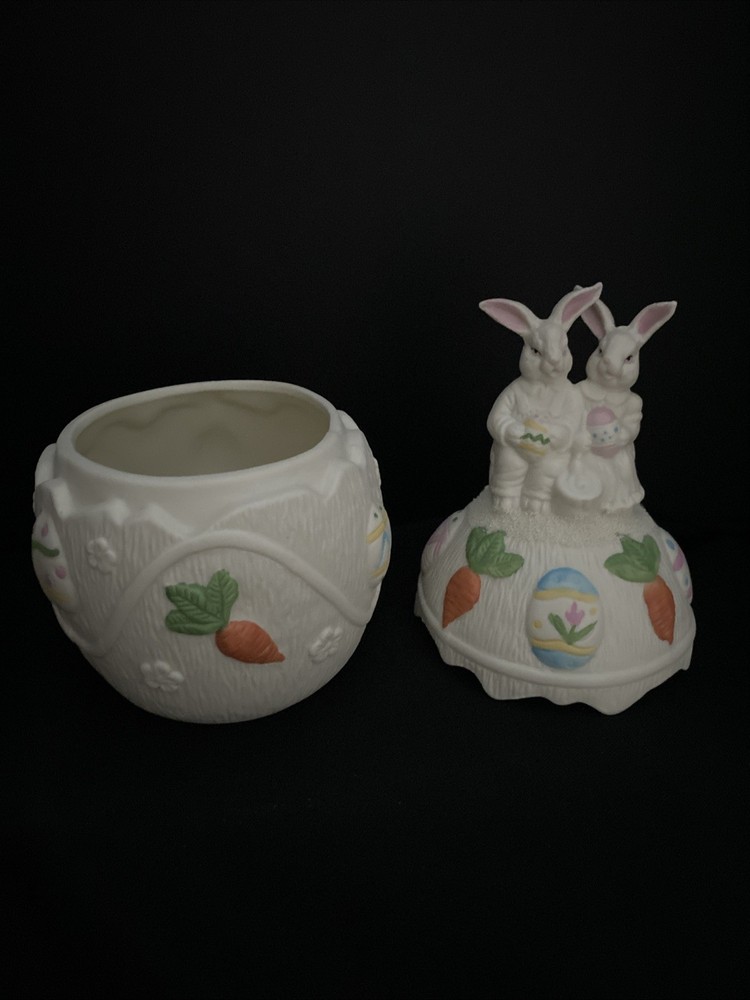 Bunny Egg Covered Candy Box By World Bazaar Jade Collection