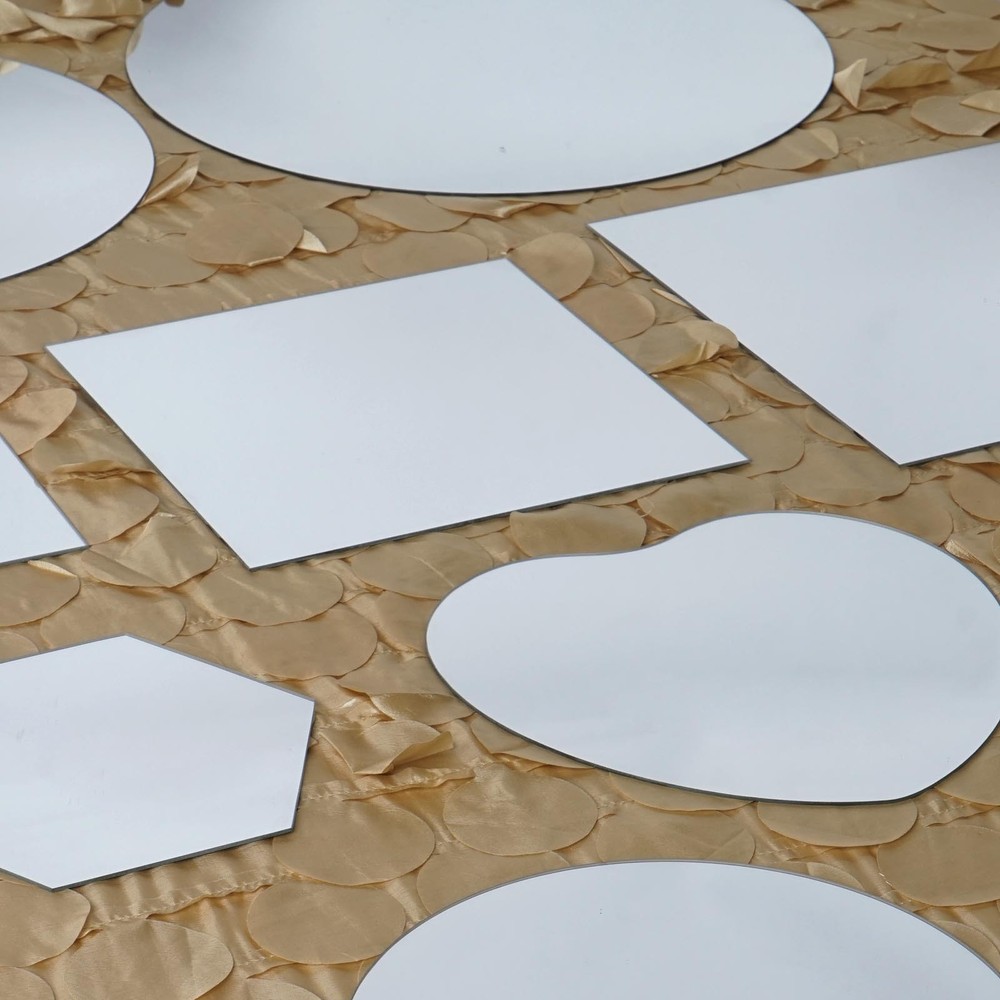 12 pcs Round 8" Glass MIRRORS Wedding Table Decorations