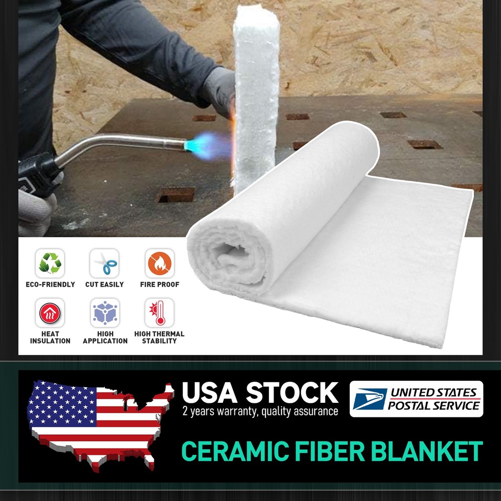 1~3PCS Ceramic Fiber Insulation Mat High Quality Fireproof Insulation Mat Pad