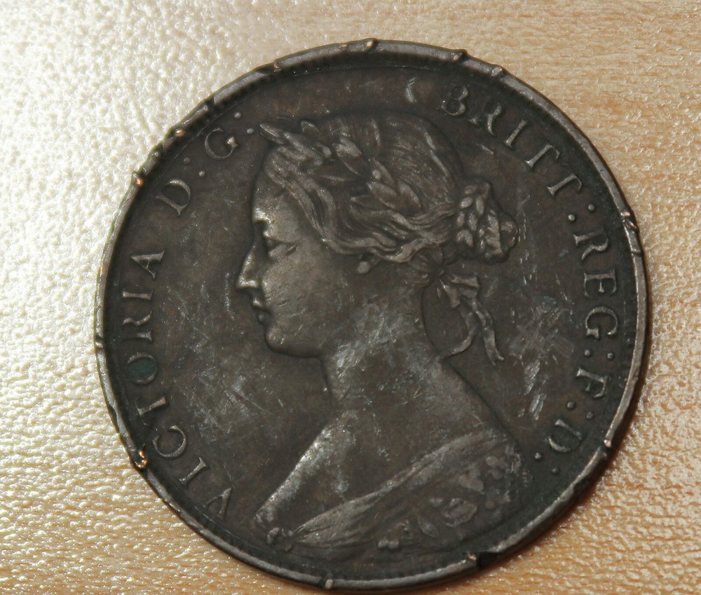 1862 Great Britain 1/2 Penny