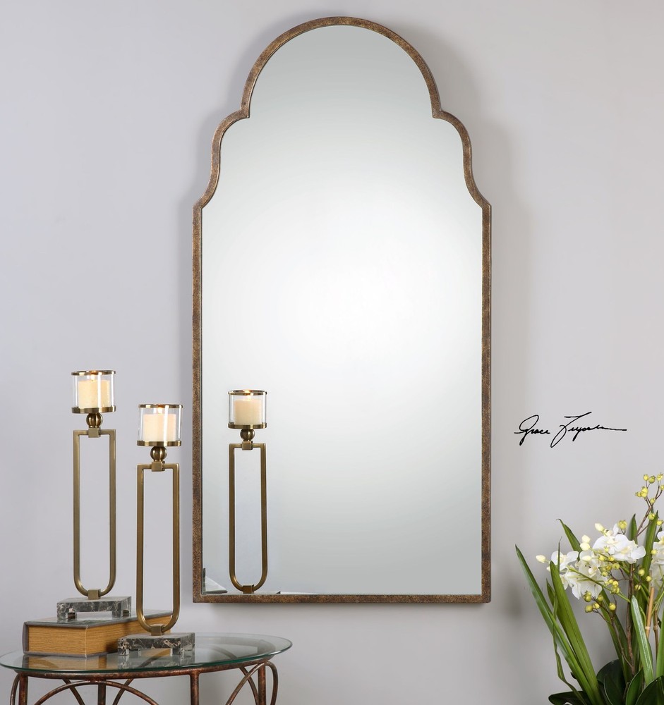 Full Length Shaped Arch Wall Mirror | Curved Tall Unusual