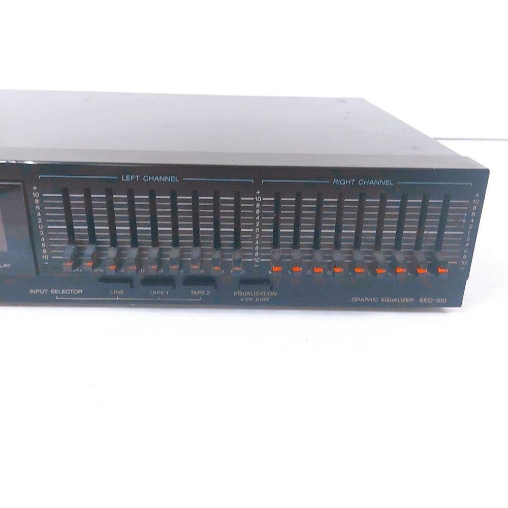 Sony SEQ-910 Graphic Equalizer Spectrum Analyzer Power ON Tested Junk JDM