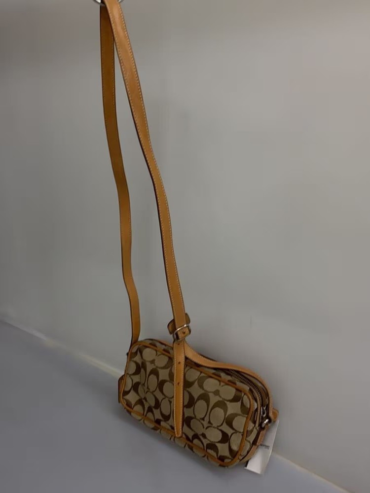 COACH Shoulder Bag -- BEG Overall Pattern