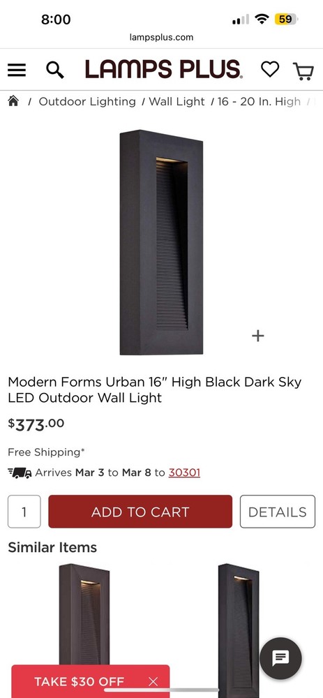 Hiline Led Wall Light Outdoor Wall Light