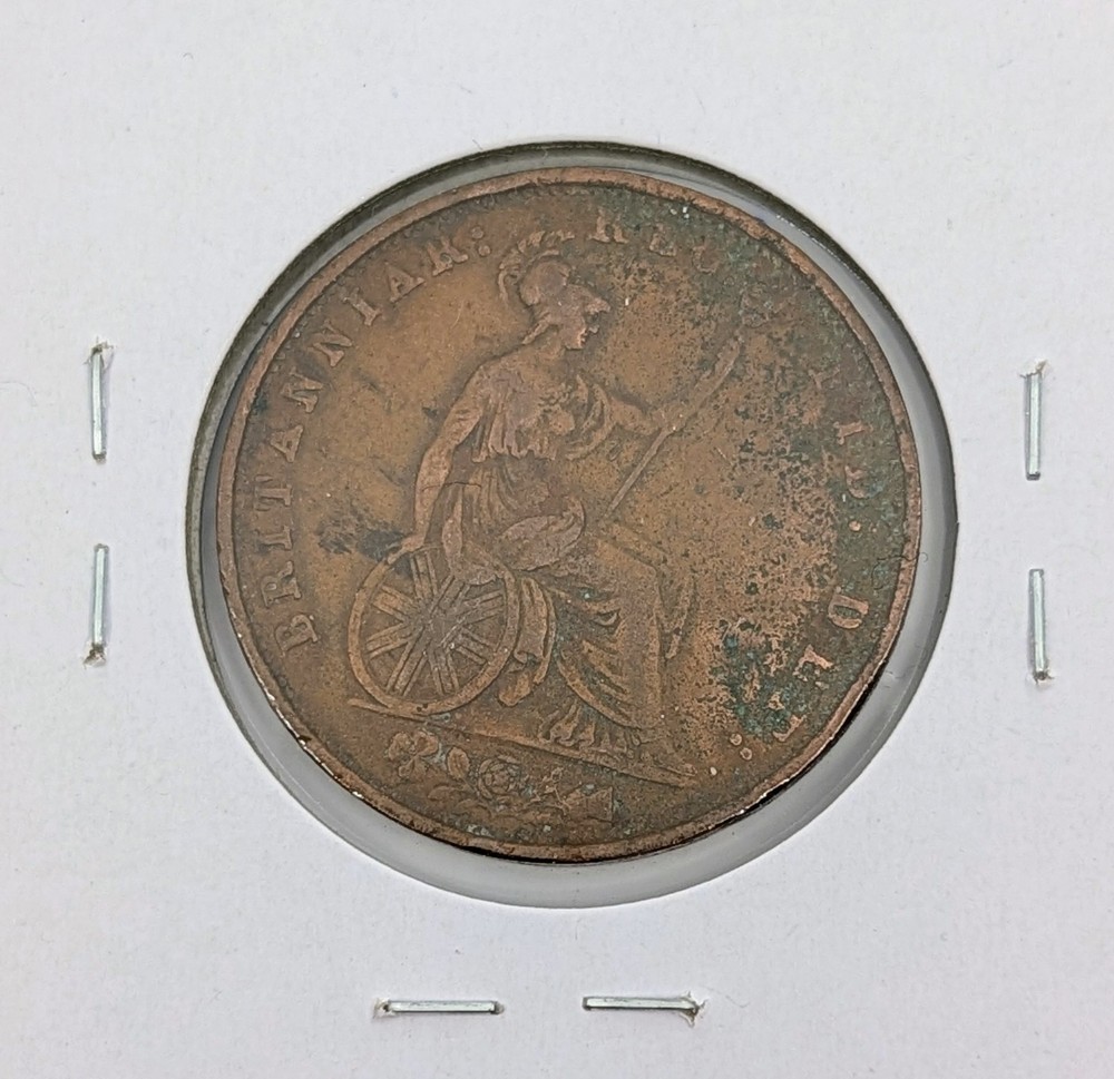 1853- Great Britain Half Penny KM#726