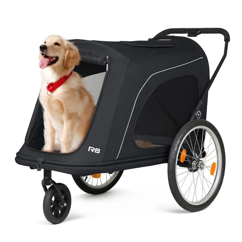 Beberoad Pets Stroller Foldable Pet Stroller R8 Luxury Dog Stroller Pet Trailer